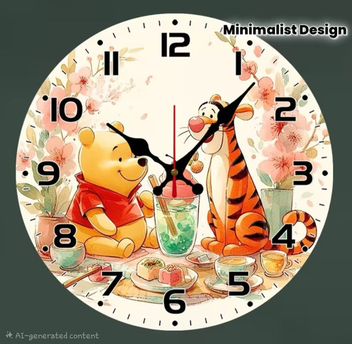 Wooden - 10" Round Wall Clock 🇨🇳