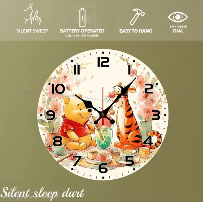 Wooden - 10" Round Wall Clock 🇨🇳