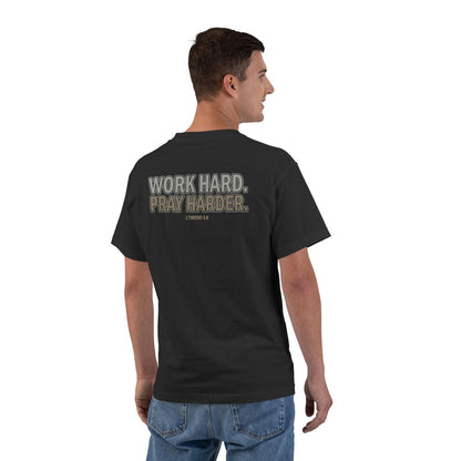 Work Hard Pray Harder T-Shirt: Christian Motivation Apparel