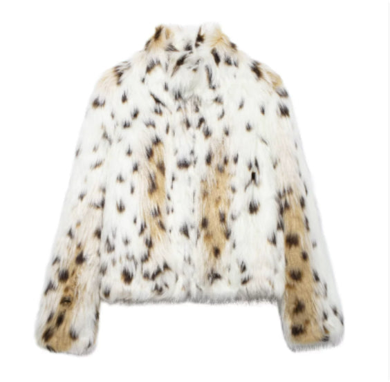 Leopard print faux fur1 / L